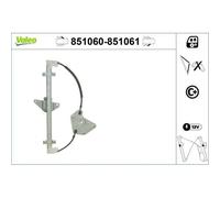 1x Lève-vitre VALEO 851060 convient pour NISSAN