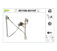1x Lève-vitre VALEO 851106 convient pour SEAT VW