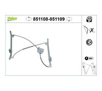 1x Lève-vitre VALEO 851108 convient pour TOYOTA