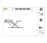 VALEO-851168-Lève-vitre-LEVE-VITRE VALEO - Coté [Texte] : - - Confort [Texte] : - - Type de fonction [Text] : - - Technologie [Texte] : -