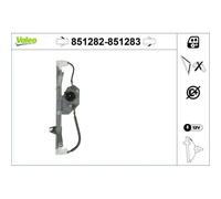 1x Lève-vitre VALEO 851282 convient pour FORD