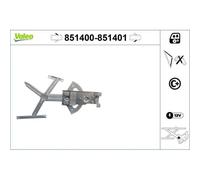 1x Lève-vitre VALEO 851400 convient pour OPEL VAUXHALL