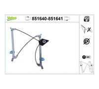1x Lève-vitre VALEO 851640 convient pour AUDI