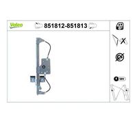 1x Lève-vitre VALEO 851812 convient pour CITROËN