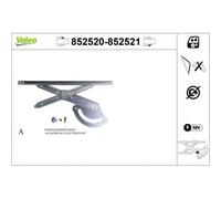 1x Lève-vitre VALEO 852520 convient pour HYUNDAI