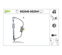 1x Lève-vitre VALEO 852540 convient pour SKODA