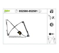 1x Lève-vitre VALEO 852580 convient pour SKODA