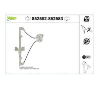 1x Lève-vitre VALEO 852582 convient pour VW