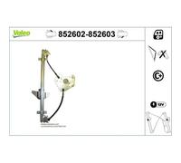 1x Lève-vitre VALEO 852602 convient pour NISSAN