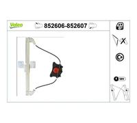 1x Lève-vitre VALEO 852606 convient pour AUDI