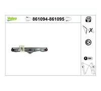 1x Lève-vitre VALEO 861095 convient pour BMW