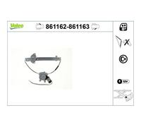 1x Lève-vitre VALEO 861163 convient pour TOYOTA LEXUS