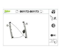 1x Lève-vitre VALEO 861172 convient pour LEXUS