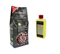 1x LotusGrill Superior Bbq-Briquettes 3KG+1x Brûleure à Pâte 500ml - CO2