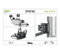 1x Moteur d'essuie-glace VALEO 579745 convient pour LAND ROVER