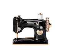 1X Noir Machine À Coudre Broche Broche Femmes Corsage Cadeau D'anniversaire Collier Revers Badge Bijoux Foulards Châle Clip Lady Bijoux Sac Ornement Hommes Cadeau Rentable et DurableTraitemen