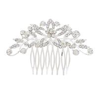 1X Peigne Femmes Mignon Feuille Diamant Épingle À Cheveux Partie De Mariage Coiffe De Mariée Accessoires De Cheveux Argent Durable et UtileAttractif et professionnel
