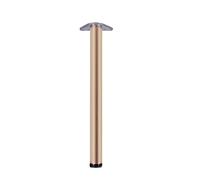 1x Pied de Table Réglables en Métal,Patte Cylindrique en Alliage D'aluminium,Pied de Support de Meuble pour Bureau de Bar,Table à Manger,Plan de Travail,avec Vis,Personnalisable (40cm(15.7in))