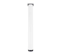 1x Pieds de Table Réglables,Pieds de Meubles Cylindrique en Alliage D'aluminium,Jambes de Support en Métal pour Plan de Travail,Table à Manger,Bar,avec Vis,Personnalisable (75cm(29.5in),White)