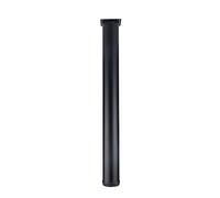 1x Pieds de Table Réglables,Pieds de Meubles Cylindrique en Alliage D'aluminium,Jambes de Support en Métal pour Plan de Travail,Table à Manger,Bar,avec Vis,Personnalisable (55cm(21.7in),Black)
