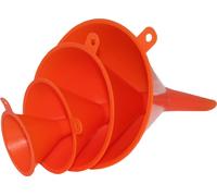 1x plastique entonnoir set de 4 pièces orange résistant à l'acide set de 4 pièces HP 11410