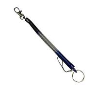 1X Porte-clés Ressort élastique réutilisable en Plastique Bobine Cordon Corde pivotant Homard Fermoir Porte-clés chaîne Sangle Sangle Porte-clés Corde Couleur aléatoire