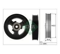 1x Poulie, vilebrequin Schaeffler INA 544 0149 10 convient pour BMW MINI