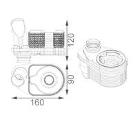 1x Radiateur d'huile MAHLE CLC 203 000S convient pour FIAT