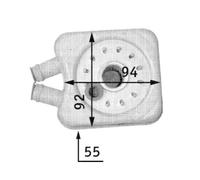 Mahle Original Radiateur d'huile moteur CLC 45 000S pour VW, Audi, Seat, Volvo, Ford, Skoda