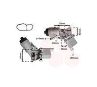 1x Radiateur d'huile VAN WEZEL 37013718 convient pour OPEL