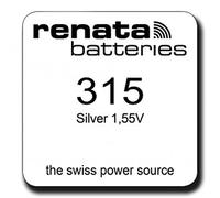 Renata Pile de montre 315 (SR716SW) – Oxyde d'argent, 0% mercure – 1x