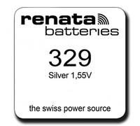 1x Renata Pile de Montre 0% Mercure Oxyde d’Argent, 329 (SR731SW)