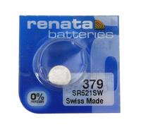 1x Renata Pile de Montre 0% Mercure Oxyde d’Argent, 379 (SR521SW)