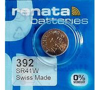 1x Renata Pile de Montre 0% Mercure Oxyde d’Argent, 392 (SR41W)