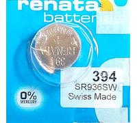 1x Renata Pile de Montre 0% Mercure Oxyde d’Argent, 394 (SR936SW)