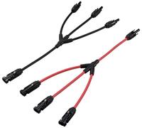 1x répartiteur y mâle solaire mâle vers 3x femelle + femelle vers 3x mâle TC-12195664 noir, rouge TRU COMPONENTS Contenu: 2 pc(s)