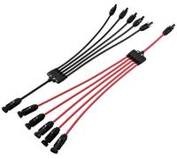 1x répartiteur y mâle solaire mâle vers 5x femelle + femelle vers 5x mâle TC-12195668 noir, rouge TRU COMPONENTS Contenu: 2 pc(s)