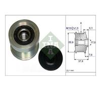 1x Roue libre de générateur Schaeffler INA 535 0072 10 adaptée pour VOLVO