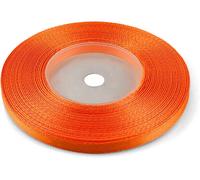 1x Rouleau Ruban Satin Orange Foncé 6mm X 32m Ruban De Tissu Rubans De Satin Ruban Cadeau Ruban Décoratif Pour Emballages Cadeaux Décoration Bricolage Diy Ruban De Couleur Ruban De Soie Satin