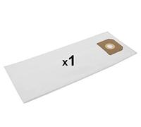 1x Sac-filtre tissus à fermeture éclair, réutilisable pour aspirateur Mirka 1230/1242 (alternative à l'original 8999100211)