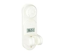 1x Shower Head Holder, Anti-Slip Suction Adjustable Temperature Display Stand | Wall Mount Shower Rod Bracket - Bathroom Accessories For Household RV Toilet Apartment Commercial Hotel Kids Adults