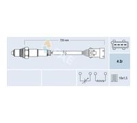 Sonde lambda chauffé 77280 FAE pour PORSCHE SAAB CITROËN PEUGEOT