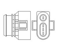 1x Sonde lambda MAGNETI MARELLI 466016355058 convient pour AUDI VW