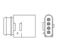 1x Sonde lambda MAGNETI MARELLI 466016355093 convient pour AUDI VW