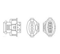 Magneti Marelli Sonde lambda 466016355133 pour Fiat Croma II (194) Break 2.2 16V 05-