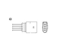 1x Sonde lambda NTK 91822 convient pour