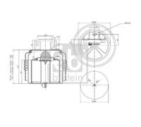 1x Soufflet de suspension, suspension pneumatique FEBI BILSTEIN 102551