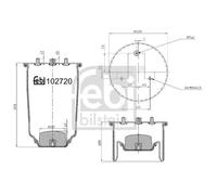 Febi bilstein 102720 Air Ressort de cardan