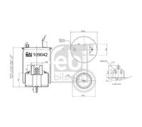 1x Soufflet de suspension, suspension pneumatique FEBI BILSTEIN 109042