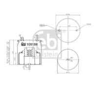 FEBI BILSTEIN Soufflet à air suspension pneumatique essieu porteur non articulé Ressort pneumatique 109188
